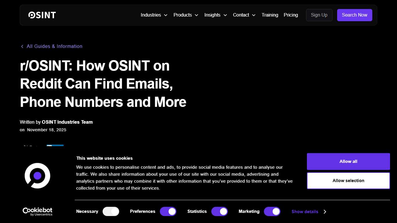 r/OSINT: How OSINT on Reddit Can Find Emails, Phone Numbers and More