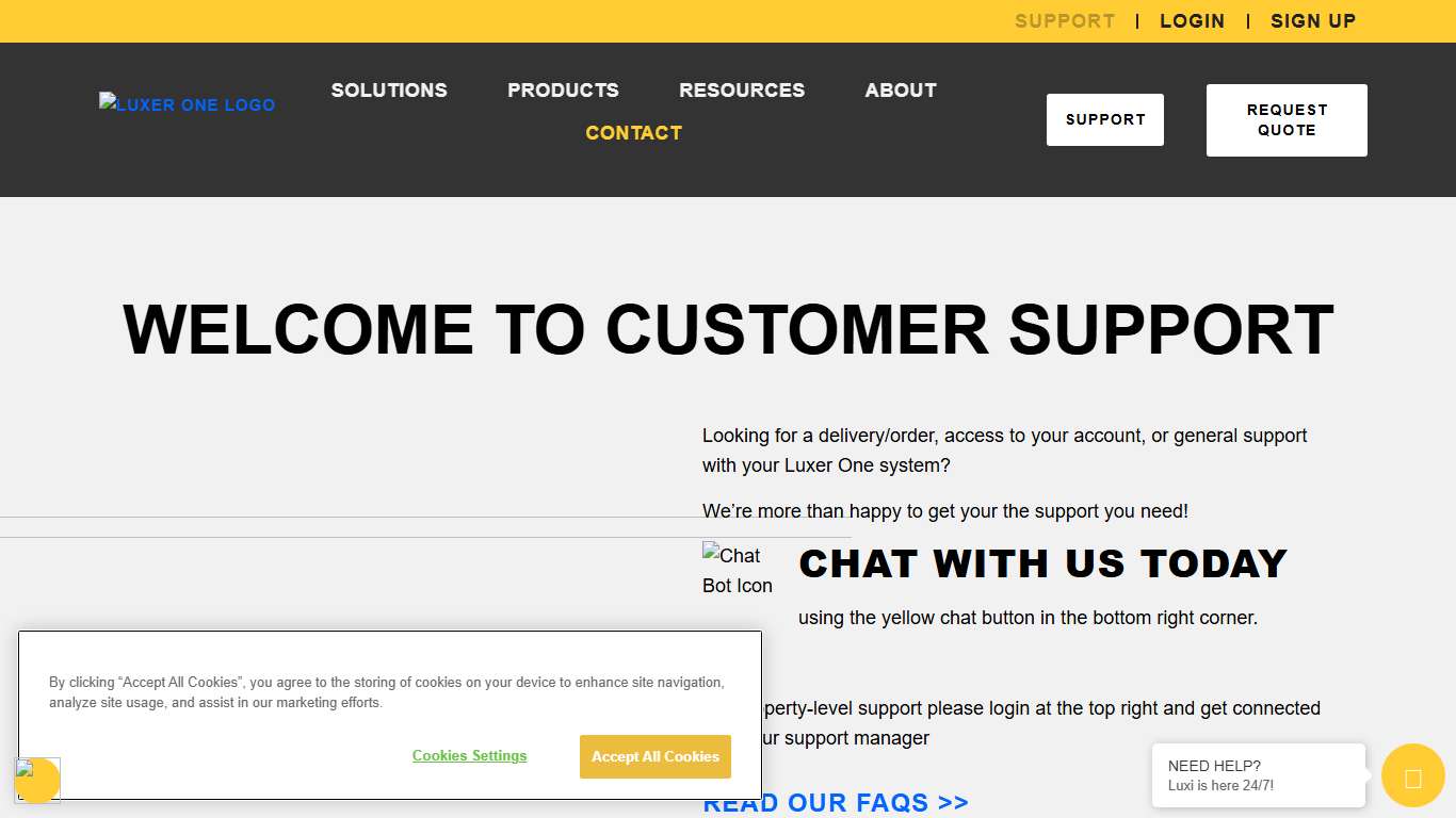 Customer Support | Luxer One